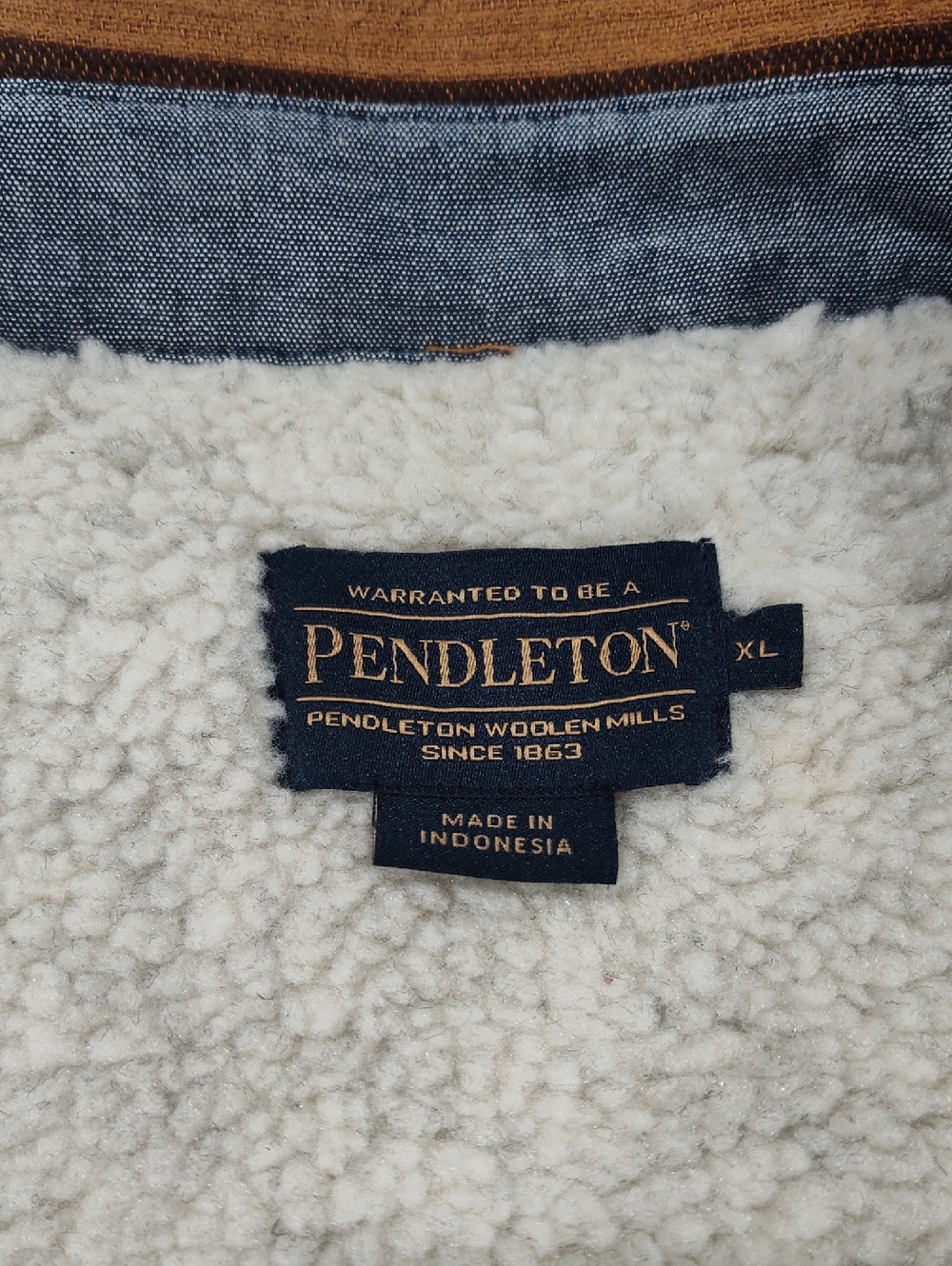 Pendleton Striped Snap-Front Jacket In Size Extra Large - Picture 5 of 6